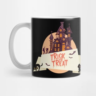 Halloween Trick or Treat I Halloween Castle I Halloween Black Cats I Halloween Global Trendy Costumes Mug